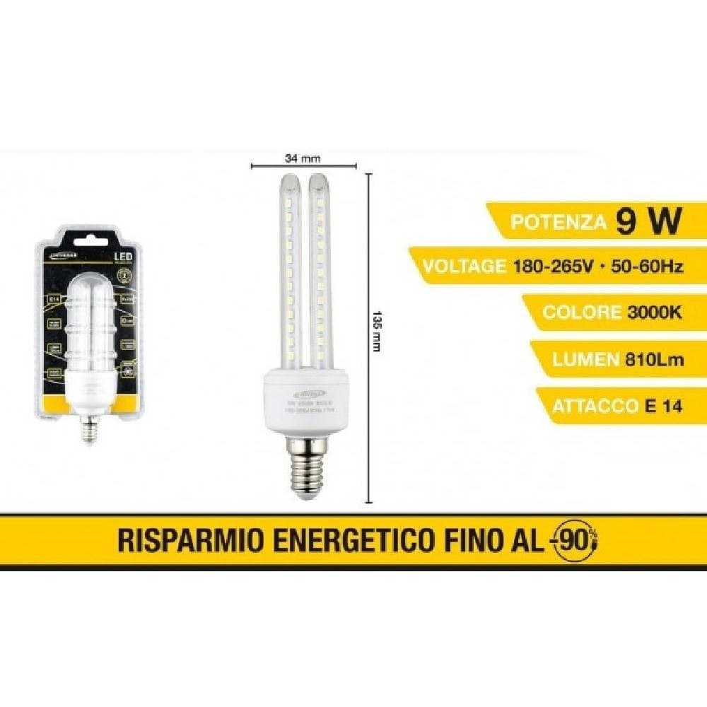 Lampadina Led E14 9w Bianco Caldo 3000k Freddo 6500k Naturale 4000k 48d 2u03t Casa, arredamento e bricolage > Illuminazione da interno > Lampade Led Trade Shop italia - Napoli, Commerciovirtuoso.it