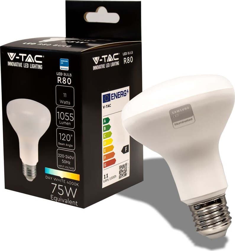 LAMPADINA LED E27 11W REFLECTOR R80 SMD CHIP SAMSUNG - SKU 21135 / 21136 Illuminazione/Lampadine/Lampadine a LED Zencoccostore - Formia, Commerciovirtuoso.it