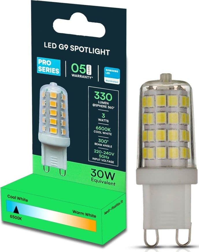 LAMPADINA LED G9 SPOTLIGHT 3W TUBOLARE SMD CHIP SAMSUNG - SKU 21246 / 21247 / 21248 Illuminazione/Illuminazione per interni/Luci da incasso Zencoccostore - Formia, Commerciovirtuoso.it