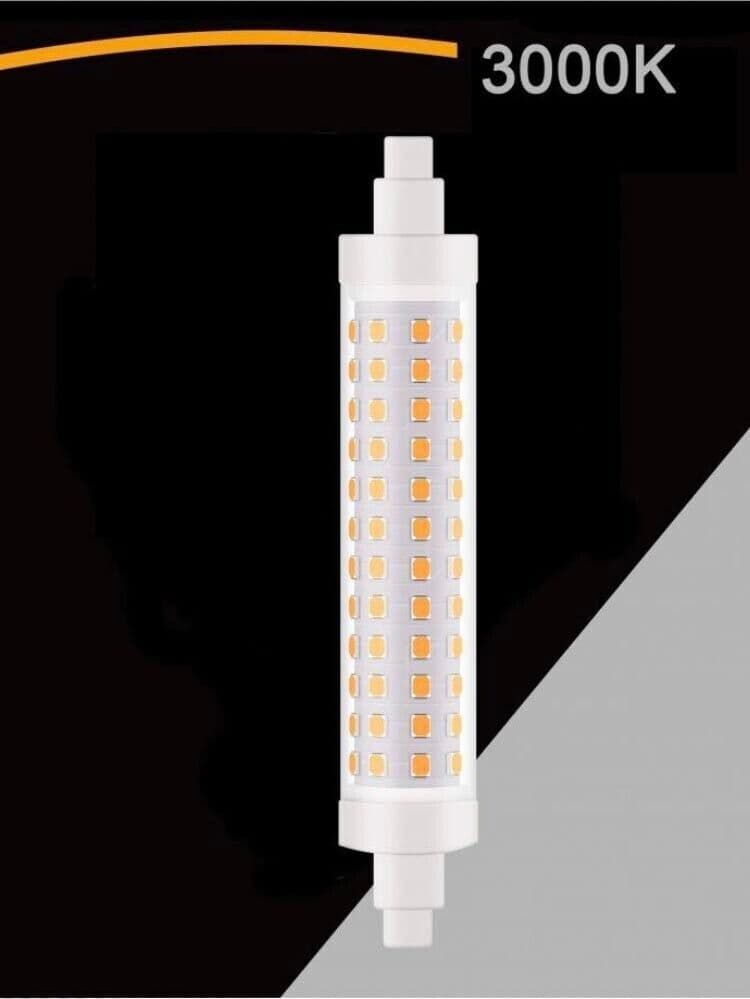 Lampadina-Led-Luce-Calda-Attacco-R7s-12-Watt-Lampada-Ricambio-Per-Faro-3000k-Universo