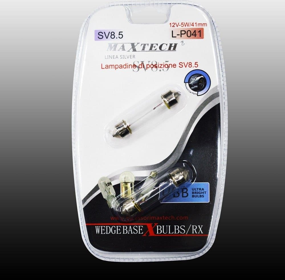 Lampadine Di Posizione Sv8.5 Maxtech L-p041 12v-5w/41mm Lampadine Ultra Luminose Auto e Moto/Parti per auto/Luci lampadine e indicatori/Lampadine/Lampadine per esterno Trade Shop italia - Napoli, Commerciovirtuoso.it