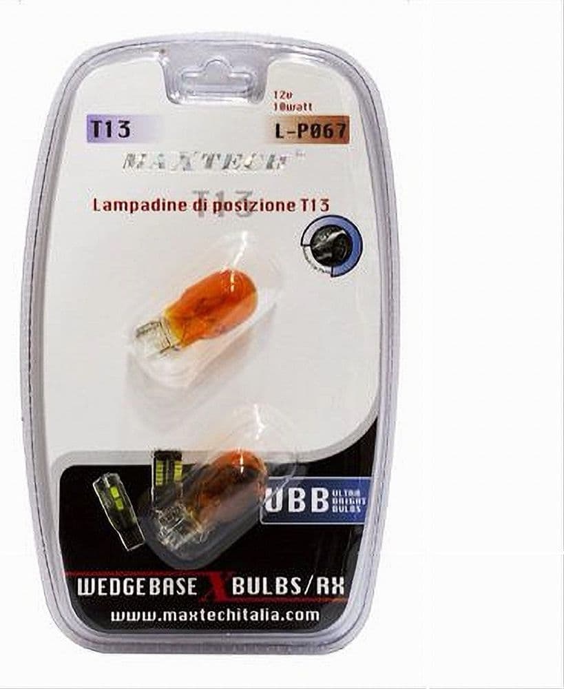 Lampadine Di Posizione T13 Maxtech L-p067 12volt 10watt Lampadine Ultra Luminose Auto e Moto/Parti per auto/Luci lampadine e indicatori/Lampadine/Lampadine per esterno Trade Shop italia - Napoli, Commerciovirtuoso.it
