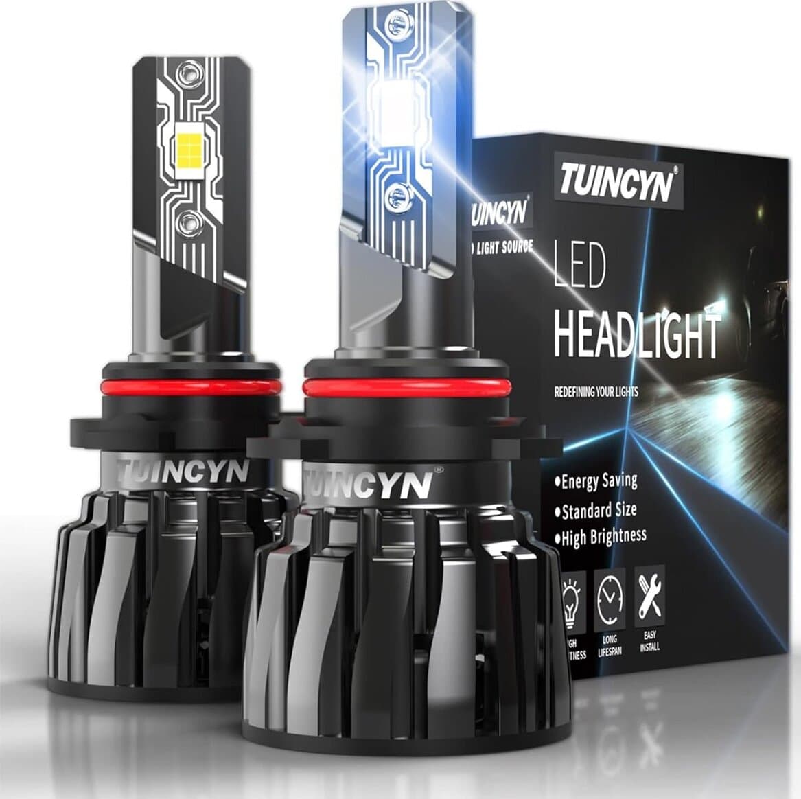 Lampadine LED 12000LM 60W HB4, TUINCYN +400% di Luminosità 9006 per Fari Abbaglianti o Anabbaglianti 6000K Bianca Forte Sostituzione per Alogena, 2 PZ in Lampadine a LED 85cento.it - Potenza, commercioVirtuoso.it