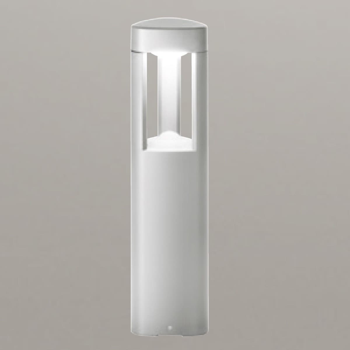Lampioncino-alluminio-Gea-Led-JANET-GES480-50H-LED-lampada-terra-grigio-metallizzato-moderna-esterno-Gx53-IP54