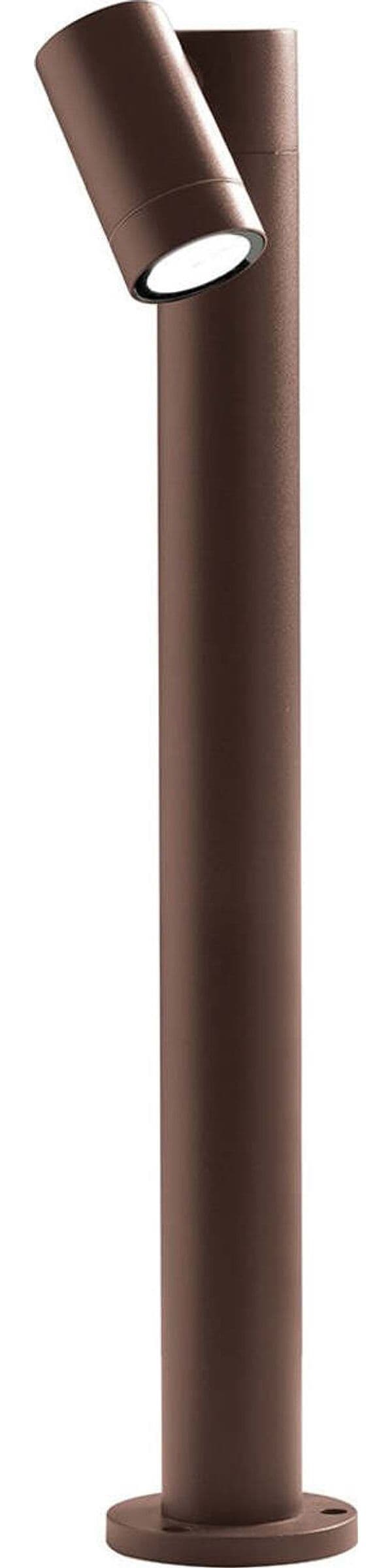 Lampioncino-esterno-Gea-Led-GES1111-70H-GU10-LED-marrone-lampada-terra-spot-orientabile-classica-alluminio