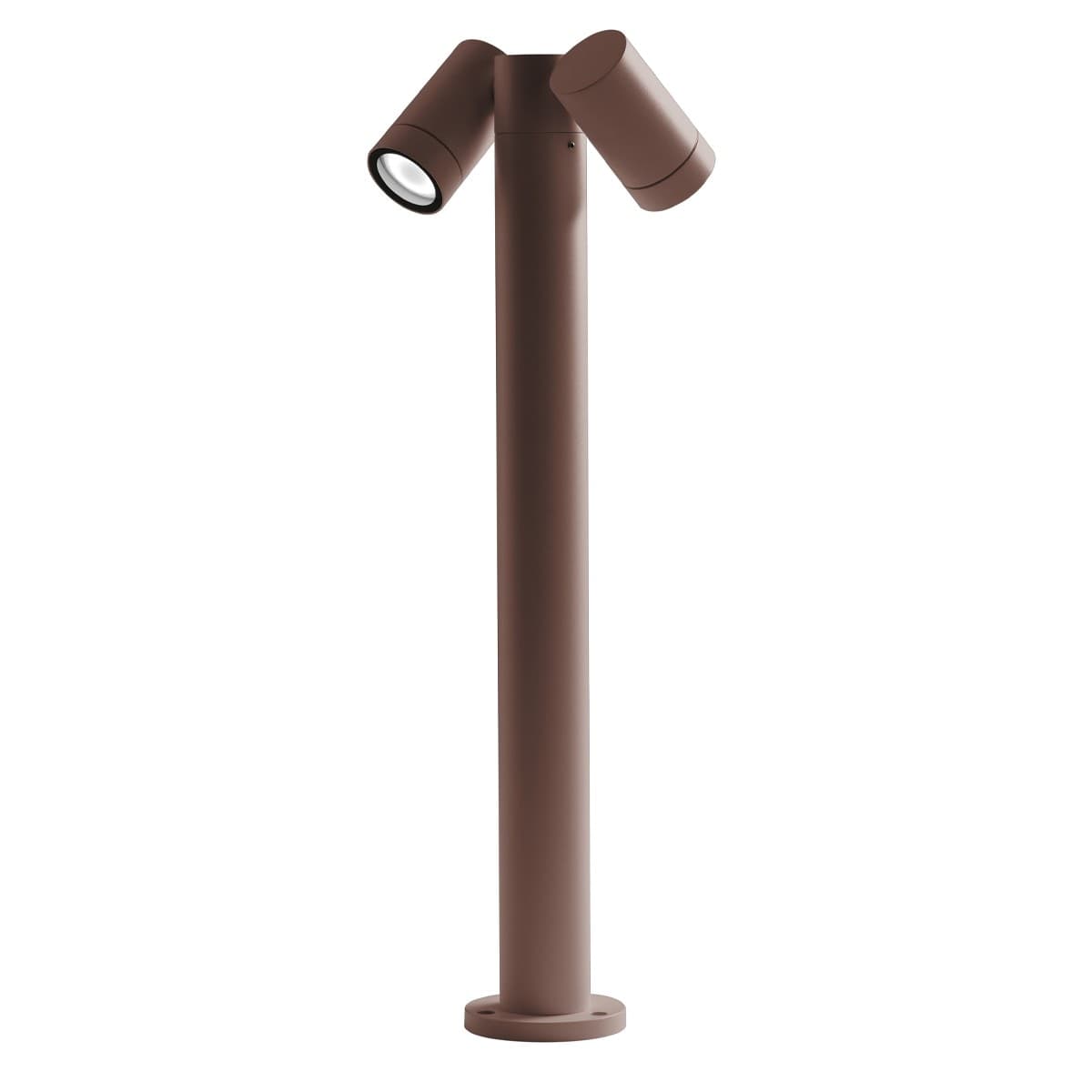 Lampioncino-esterno-Gea-Led-GES1113-70H-GU10-LED-marrone-lampada-terra-spot-orientabile-classica-alluminio