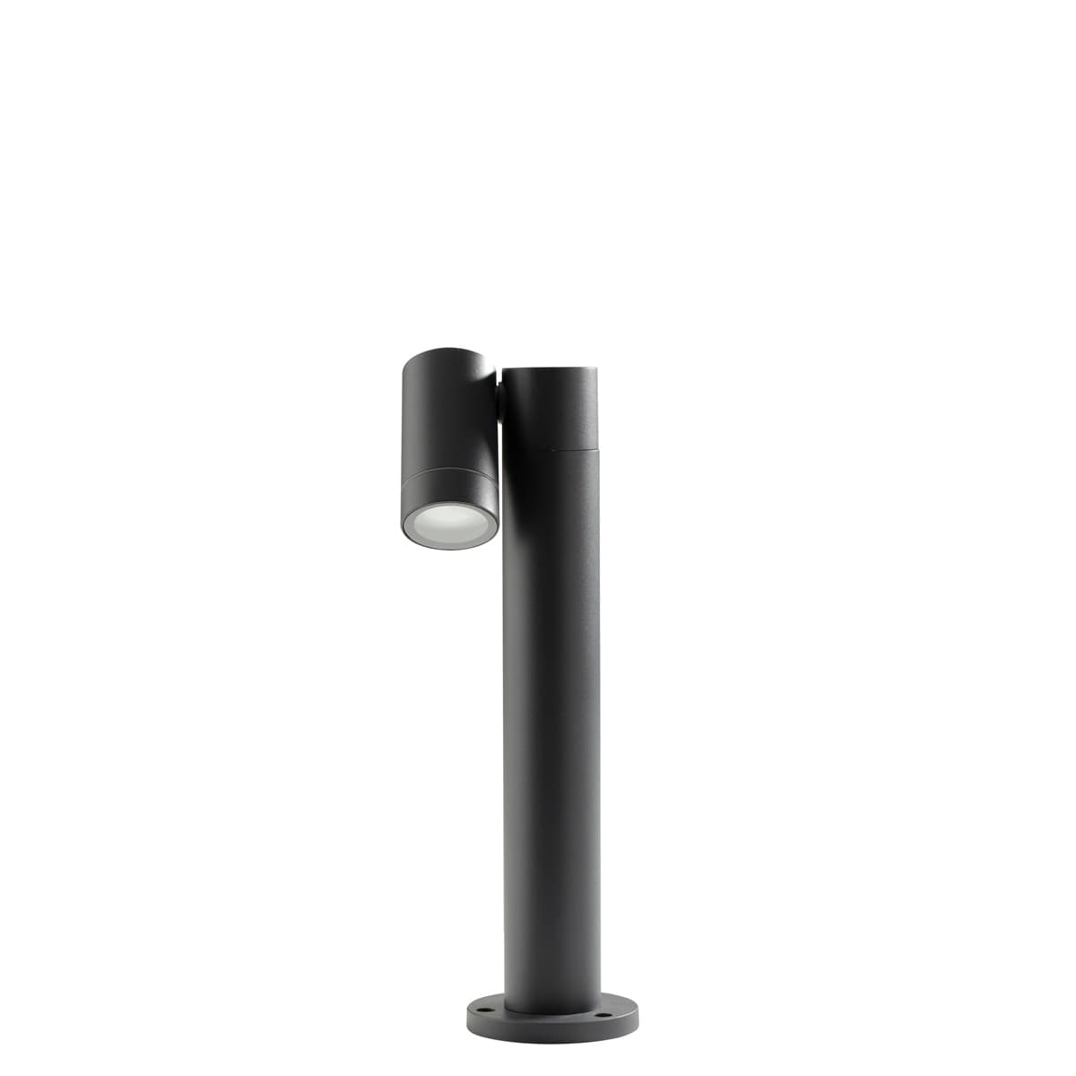Lampioncino-esterno-Gea-Led-GES1120-45H-GU10-LED-antracite-lampada-terra-spot-orientabile-moderna-alluminio