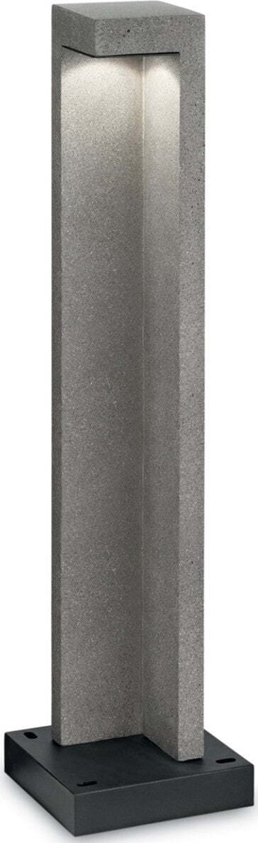 Lampioncino-Ideal-Lux-TITANO-PT1-BIG-187327-4000°K-LED-IP55-74H-resina-metallo-paletto
