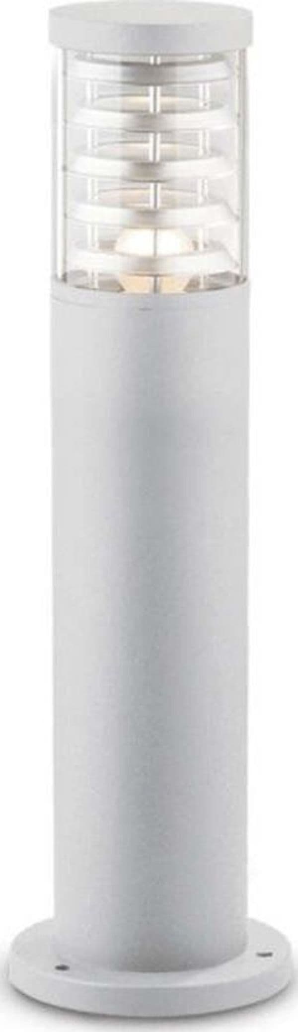 Lampioncino-moderno-Ideal-Lux-TRONCO-PT1-H40-E27-LED-alluminio-paletto-terra