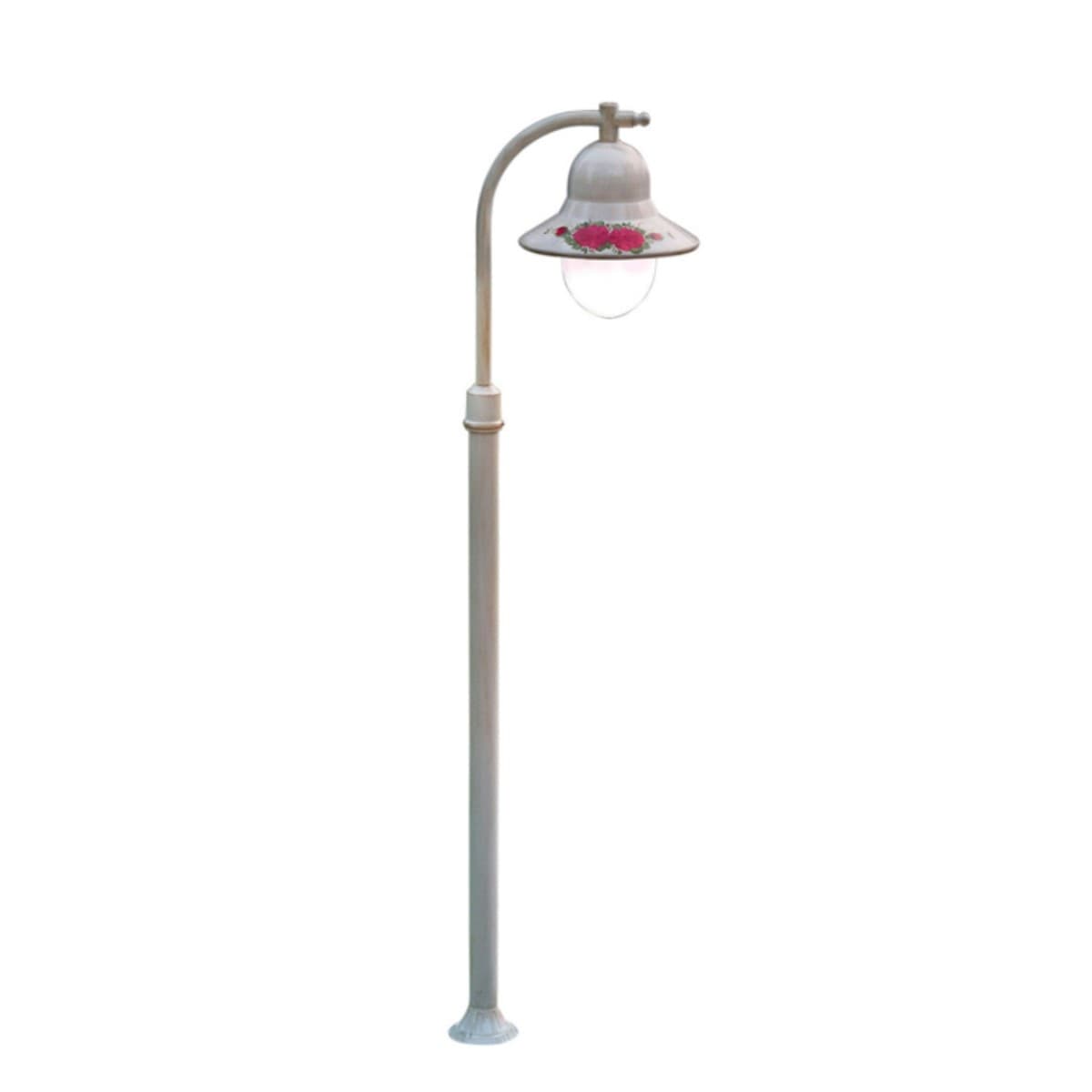 Lampioncino-palo-classico-Ferroluce-IMPERIA-A202-TE-E27-LED-alluminio-lampada-terra