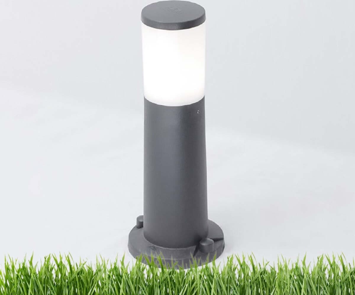 Lampioncino-palo-moderno-Darklight-AMELIA-400-E27-LED-lampada-terra-resina