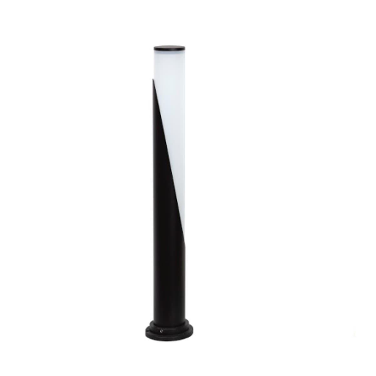Lampioncino-palo-moderno-Garden-Luce-1001-1-H80-E27-GR-LED-alluminio-lampada-terra