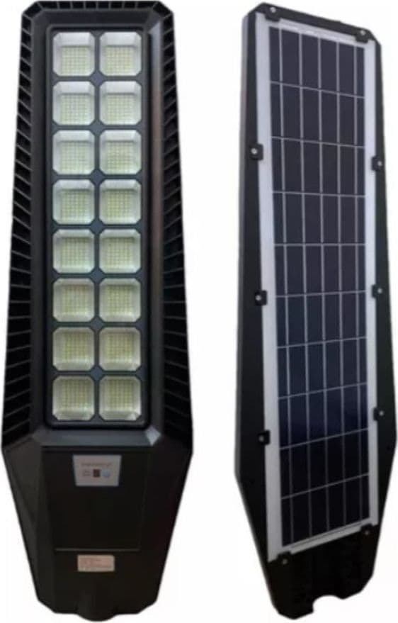 LAMPIONE-800W-PANNELLO-SOLARE-INTEGRATO-CREPUSCOLARE-IP65-LUCE-Fredda-130lm/w