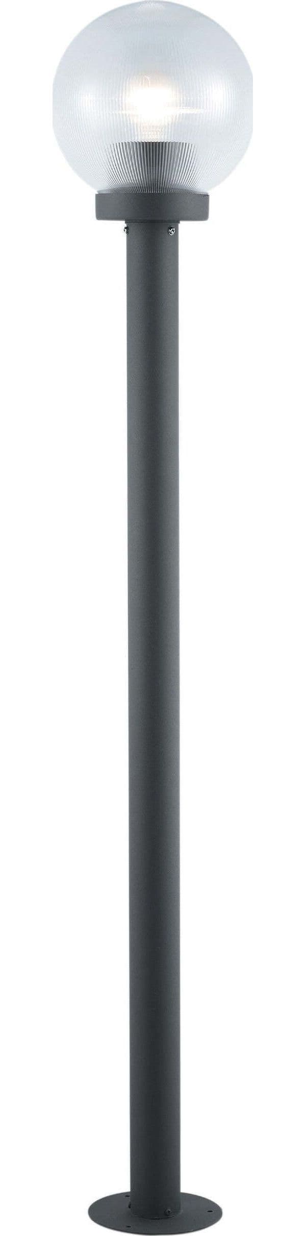 Lampione Globo W.60 A Pavimento Cm.120 Lampione da Giardino Lampada da terra verticale Globo Nera 120cm Giardino e giardinaggio/Decorazioni per il giardino/Illuminazione/Lampioni Ferus - Montoro, Commerciovirtuoso.it