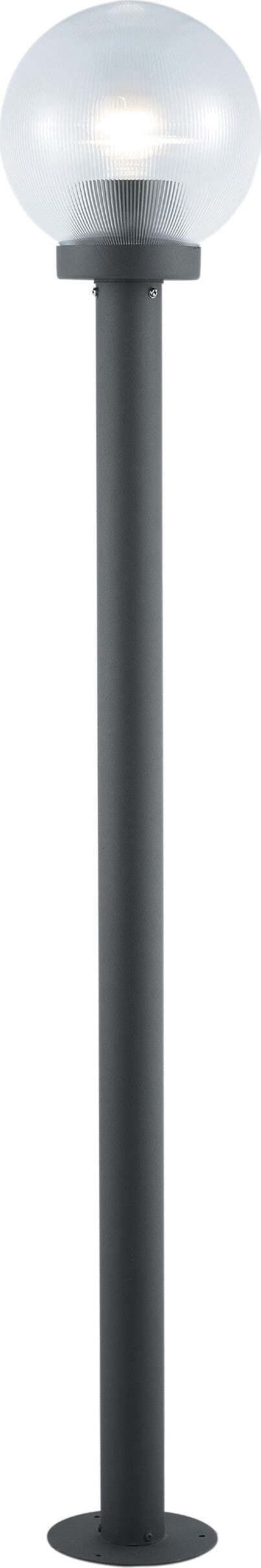 Lampione Globo W.60 A Pavimento Cm.120 Lampione da Giardino Lampada da terra verticale Globo Nera 120cm Giardino e giardinaggio/Decorazioni per il giardino/Illuminazione/Lampioni Ferus - Montoro, Commerciovirtuoso.it