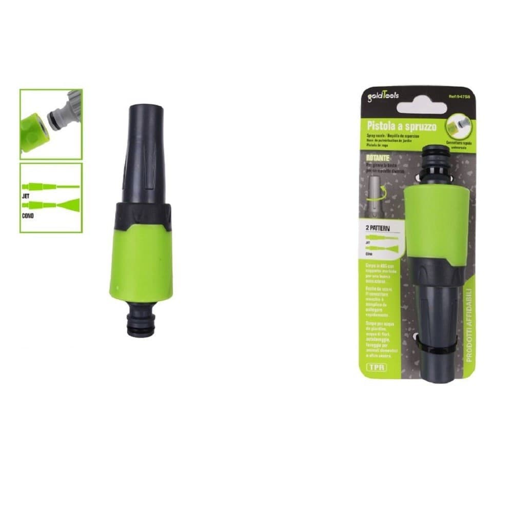 Lancia Pistola Spruzzo Per Irrigazione Giardino Con Innesto Rapido 2 Getti 94758 Fai da te/Pitture trattamenti per pareti e utensili/Strumenti e attrezzi per verniciatura/Applicazione colore/Spruzzatori di vernice Trade Shop italia - Napoli, Commerciovirtuoso.it