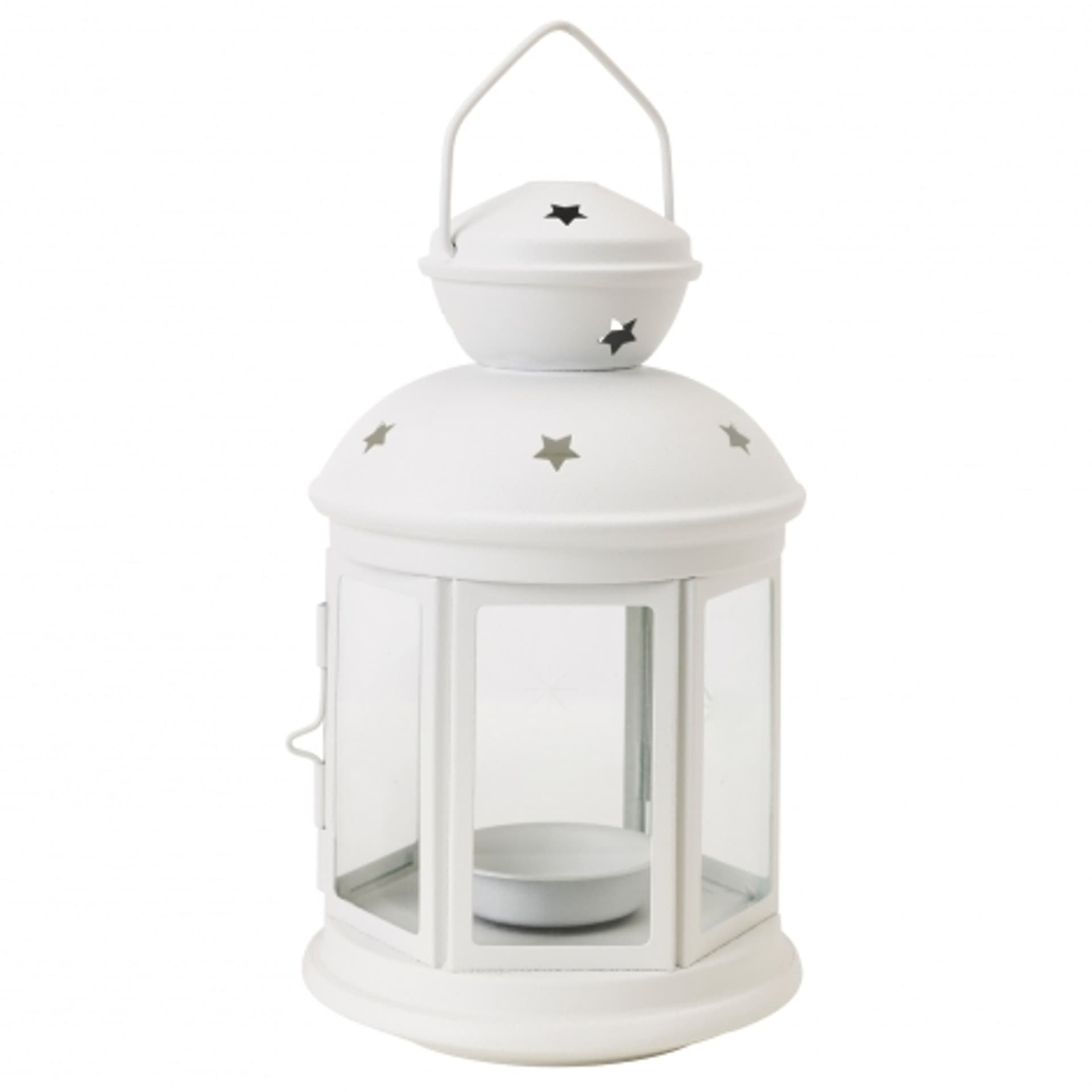 LANTERNA BIANCO PORTACANDELA 16x10CM MATRIMONIO TEA LIGHT PORTA CANDELA CANDELE