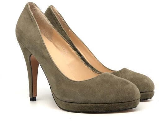 LAURA BIAGIOTTI Decollete alto in pelle scamosciata taupe in Scarpe col tacco Calzature Durello - Agna, commercioVirtuoso.it