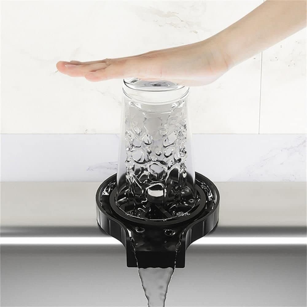 Lavabicchieri-Automatico-A-Pressione-Lava-Bicchieri-Fissaggio-Su-Lavello-Cucina