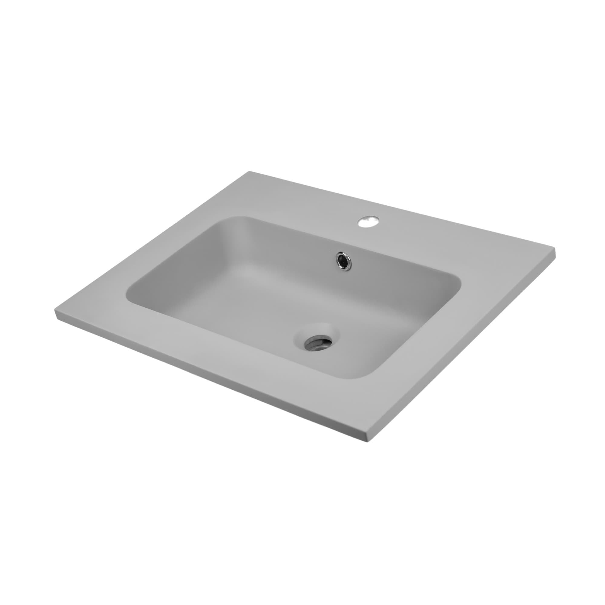 Lavabo ad Incasso Mineral Marmo Colore Grigio Cenere Mobile composizione bagno Fai da te/Attrezzature per cucine e bagni/Attrezzature per bagni/Lavandini bagno/Incassato Ogomondo - Martina Franca, Commerciovirtuoso.it