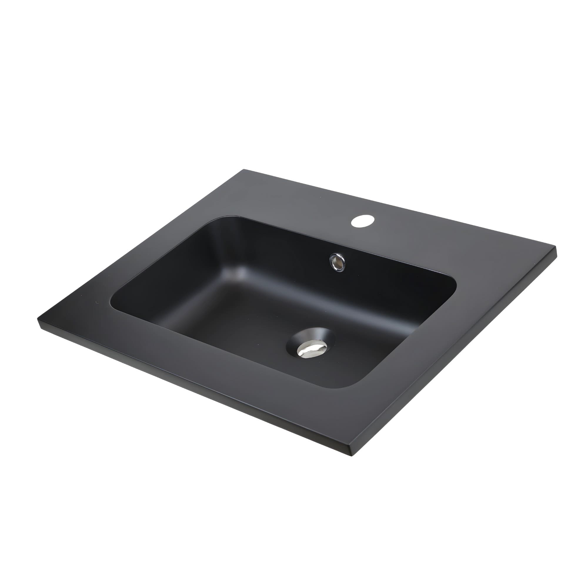 Lavabo ad Incasso Mineral Marmo Colore Nero Opaco Mobile composizione bagno Fai da te/Attrezzature per cucine e bagni/Attrezzature per bagni/Lavandini bagno/Incassato Ogomondo - Martina Franca, Commerciovirtuoso.it