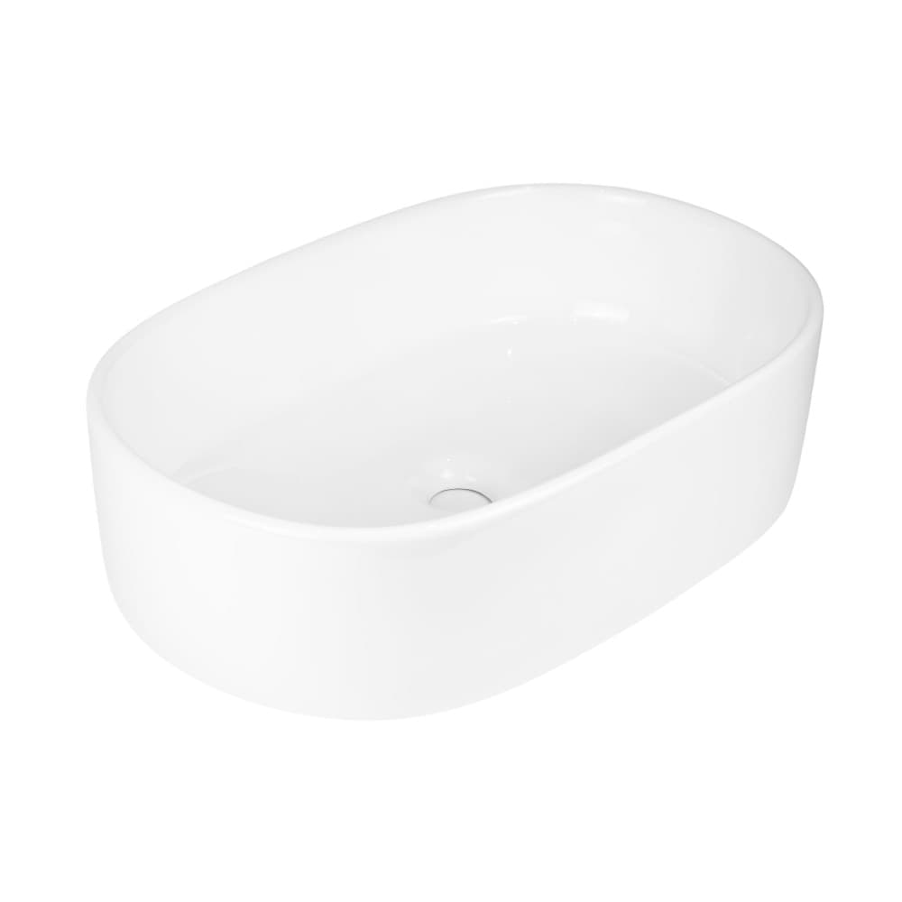 Lavabo-Da-Appoggio-Ceramica-Bianco-Ovale-Arredo-Bagno-Lavandino-56x35x14-Cm