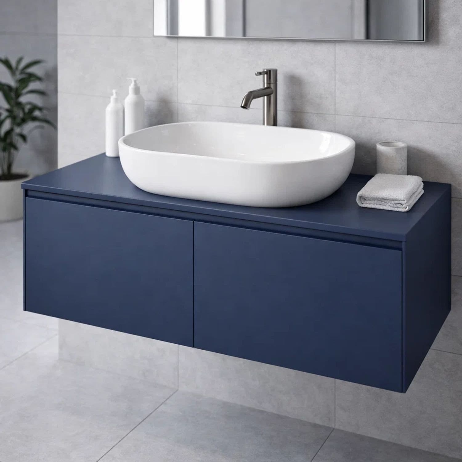 Lavabo-Da-Appoggio-Ceramica-Bianco-Ovale-Arredo-Bagno-Lavandino-60x40x15-Cm