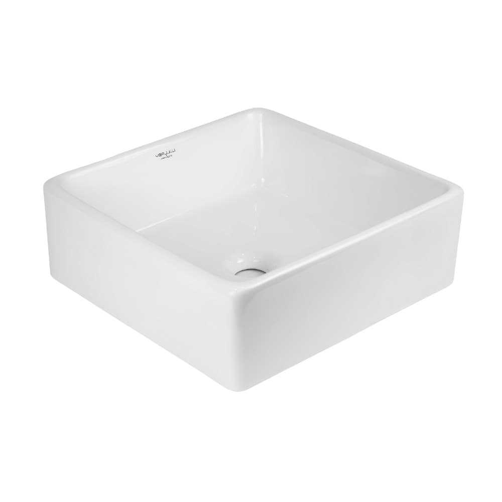 Lavabo-Da-Appoggio-Ceramica-Bianco-Quadrato-Arredo-Bagno-Lavandino-39x39x14-Cm