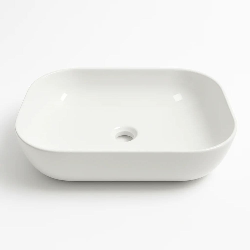 Lavabo Da Appoggio Ceramica Bianco Rettangolare Lavandino Lavello Arredo 50,5x40,5x14 Cm Fai da te/Attrezzature per cucine e bagni/Attrezzature per bagni/Lavandini bagno/Lavabi Ogomondo - Martina Franca, Commerciovirtuoso.it