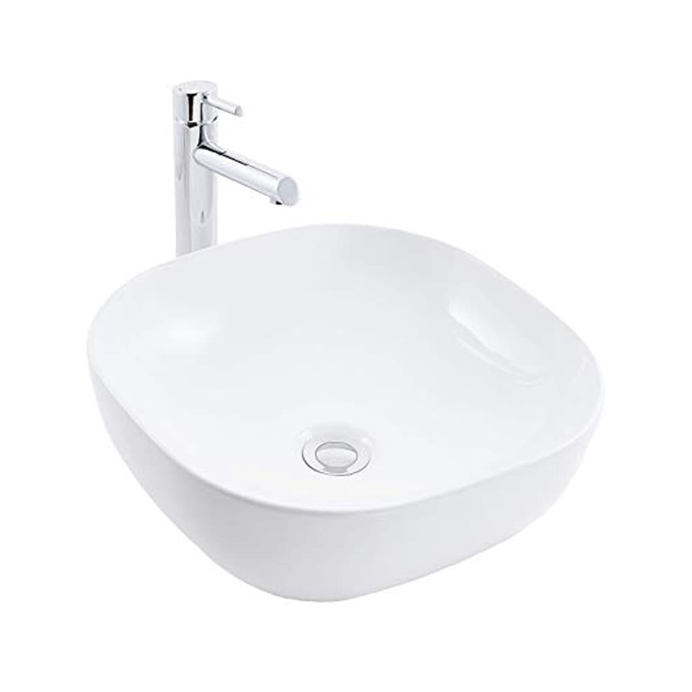 Lavabo Da Appoggio Ceramica Bianco Tondeggiante Lavandino Lavello Arredo 44x44x14 Cm Fai da te/Attrezzature per cucine e bagni/Attrezzature per bagni/Lavandini bagno/Lavabi Ogomondo - Martina Franca, Commerciovirtuoso.it