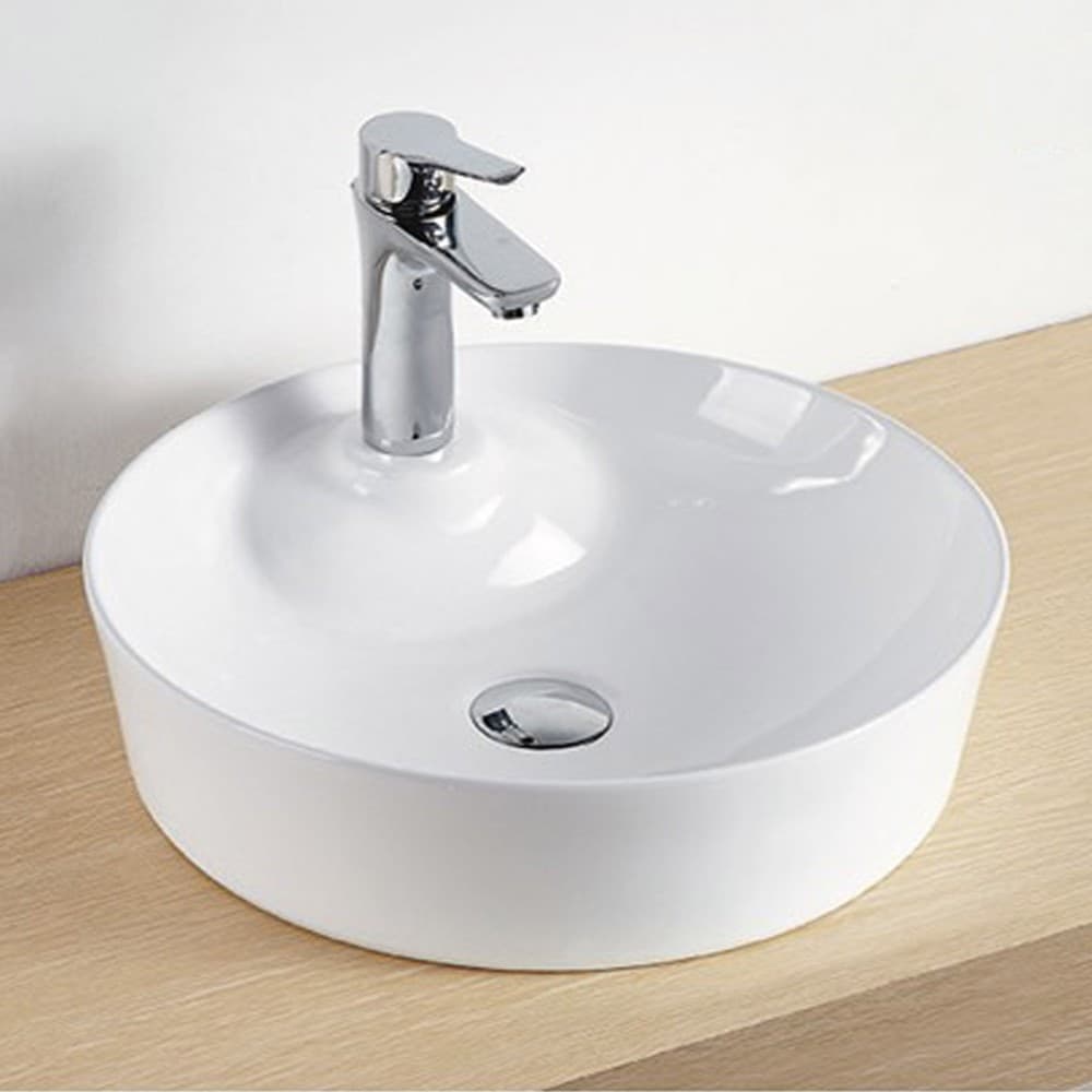Lavabo Da Appoggio Ceramica Bianco Tondo Lavandino Lavello Arredo 43x43x12 Cm Fai da te/Attrezzature per cucine e bagni/Attrezzature per bagni/Lavandini bagno/Lavabi Ogomondo - Martina Franca, Commerciovirtuoso.it