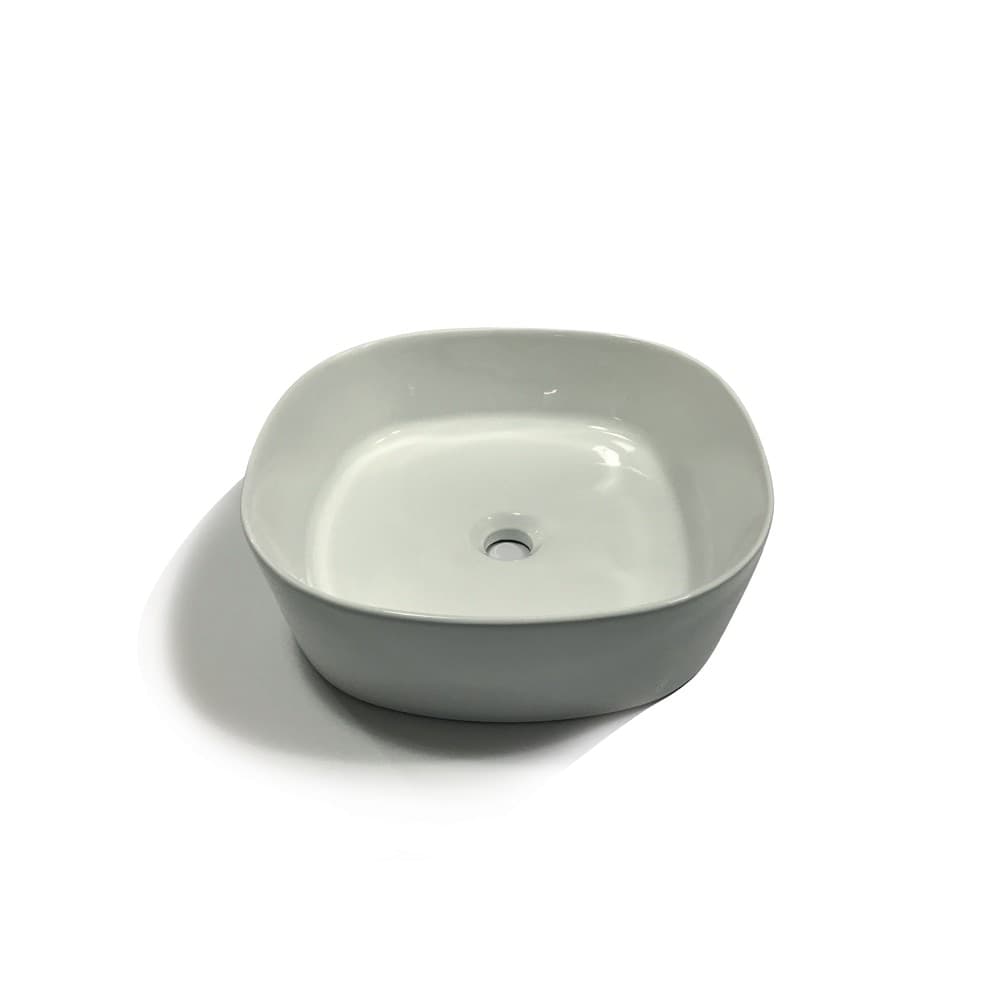 Lavabo Da Appoggio In Ceramica Lucida Bianco Tondeggiante Lavandino 44x44x14 Cm Fai da te/Attrezzature per cucine e bagni/Attrezzature per bagni/Lavandini bagno/Lavabi Ogomondo - Martina Franca, Commerciovirtuoso.it