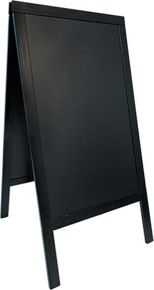 Lavagna a cavalletto - nero - 54 5x85x44 cm - Securit Cancelleria e prodotti per ufficio/Archivio ufficio e accessori per scrivania/Lavagne e bacheche/Lavagne Eurocartuccia - Pavullo, Commerciovirtuoso.it