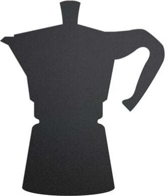 Lavagna da parete Silhouette - 30x50 cm - forma moka - nero - Securit Cancelleria e prodotti per ufficio/Archivio ufficio e accessori per scrivania/Lavagne e bacheche/Lavagne Eurocartuccia - Pavullo, Commerciovirtuoso.it