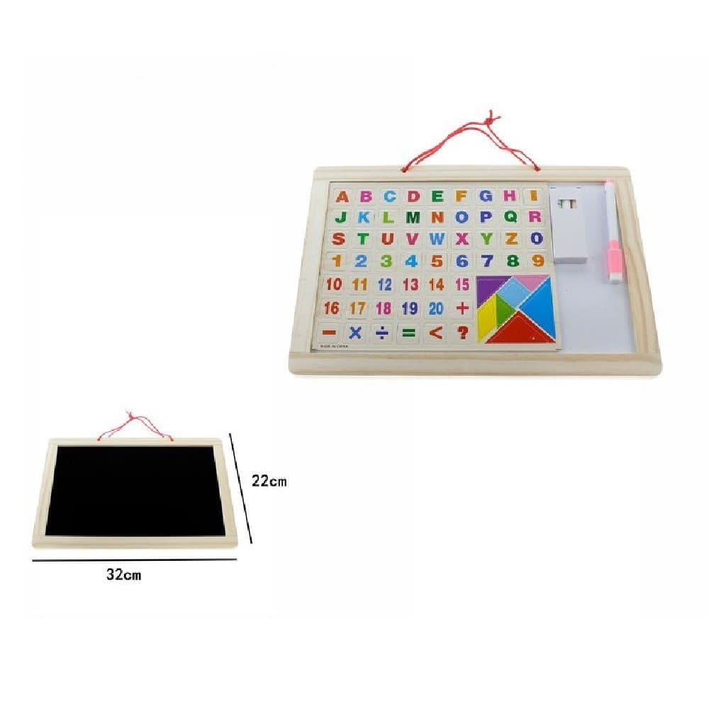 Lavagna Doppia Funzione Bianca Nera Gessetto Pennarello Lettere Magnetiche 07299 Giocattoli e infanzia > Giocattoli e Modellismo > Giochi Didattici Trade Shop italia - Napoli, Commerciovirtuoso.it