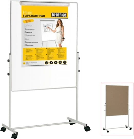 Lavagna Duo a doppia superficie (bianca-sughero) - 150 x 120 cm - Bi-Office Cancelleria e prodotti per ufficio/Archivio ufficio e accessori per scrivania/Lavagne e bacheche/Lavagne Eurocartuccia - Pavullo, Commerciovirtuoso.it