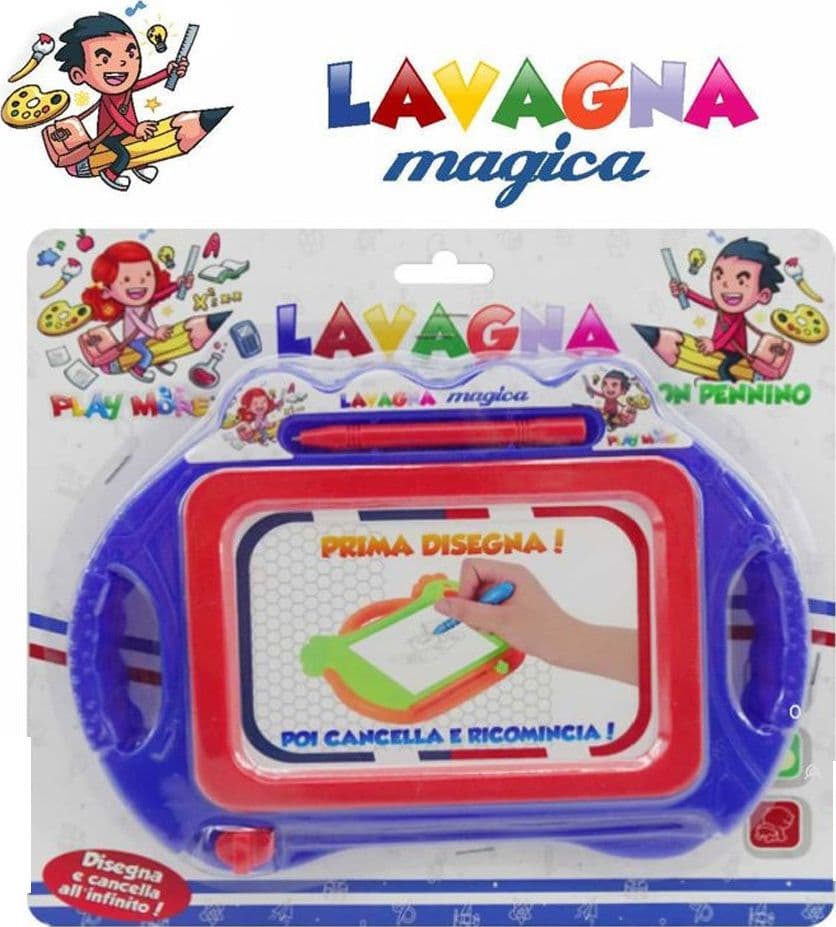 LAVAGNA MAGICA CON PENNA CANCELLABILE GIOCATTOLO PER BAMBINI DISEGNA E CANCELLA