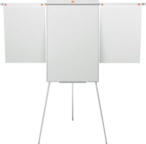 Lavagna portablocco Classic con cavalletto - 100x68 5 cm - bracci estensibili - bianco - Nobo Cancelleria e prodotti per ufficio/Archivio ufficio e accessori per scrivania/Lavagne e bacheche/Lavagne a fogli mobili Eurocartuccia - Pavullo, Commerciovirtuoso.it