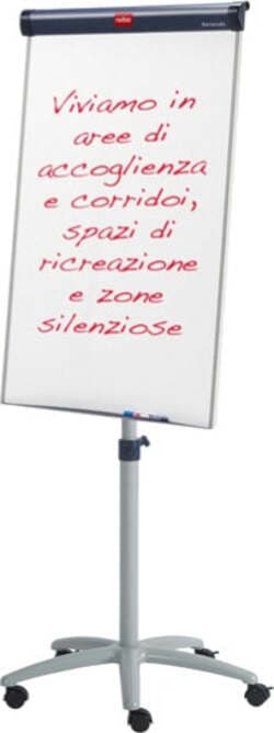 Lavagna portablocco Classic con ruote - 100x67 5 cm - bianco - Nobo Cancelleria e prodotti per ufficio/Archivio ufficio e accessori per scrivania/Lavagne e bacheche/Lavagne a fogli mobili Eurocartuccia - Pavullo, Commerciovirtuoso.it
