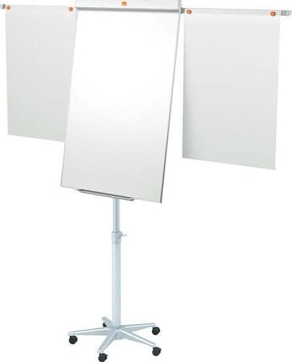 Lavagna portablocco Classic con ruote - 100x70 cm - bracci estensibili - bianco - Nobo Cancelleria e prodotti per ufficio/Archivio ufficio e accessori per scrivania/Lavagne e bacheche/Lavagne a fogli mobili Eurocartuccia - Pavullo, Commerciovirtuoso.it
