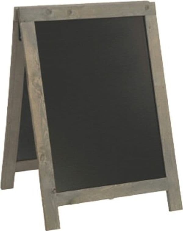 Lavagna Sandwich Nature - legno grigio - 85x54 5x44 cm - Securit Cancelleria e prodotti per ufficio/Archivio ufficio e accessori per scrivania/Lavagne e bacheche/Lavagne Eurocartuccia - Pavullo, Commerciovirtuoso.it