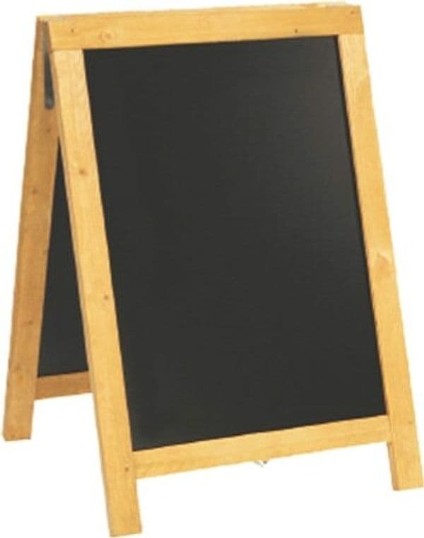 Lavagna Sandwich Nature - legno naturale - 85x54 5x44 cm - Securit Cancelleria e prodotti per ufficio/Archivio ufficio e accessori per scrivania/Lavagne e bacheche/Lavagne Eurocartuccia - Pavullo, Commerciovirtuoso.it