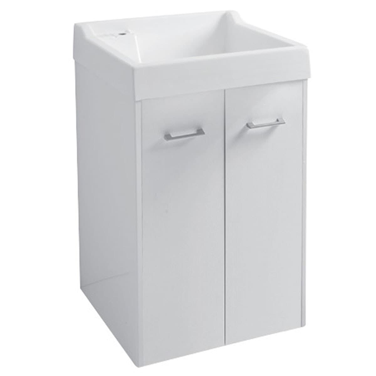 Lavatoio Colavene Domestica On 73x67,5 Bianco Con Vasca su Mobile Contenitore Lavatrice