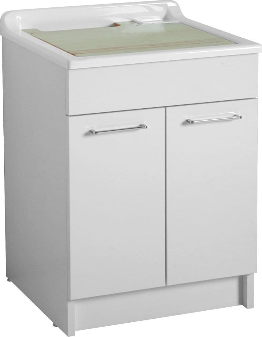 Lavatoio-Colavene-Swash-50X50-Con-Tavola-Lavapanni-In-Legno