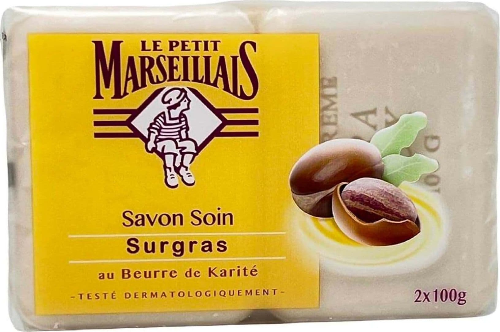 Le Petit Marseillais Set 2pz. Sapone Al Burro Di Karitè Saponetta Au Beurre De Karité 100gr Cad.