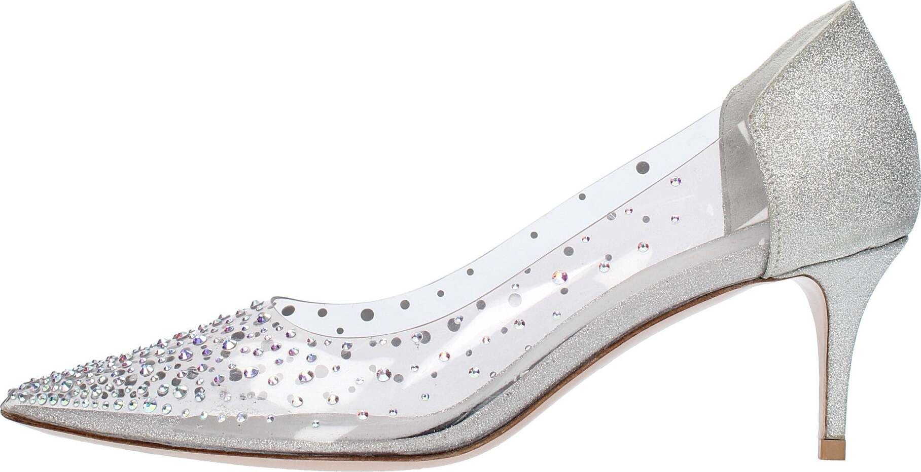 Le-Silla-Scarpe-con-Tacco-Argento-da-donna