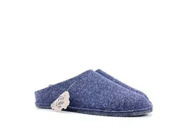 Le Tirolesi Ciabatte Uomo Suola Feltro Blu in Pantofole Calzature Durello - Agna, commercioVirtuoso.it