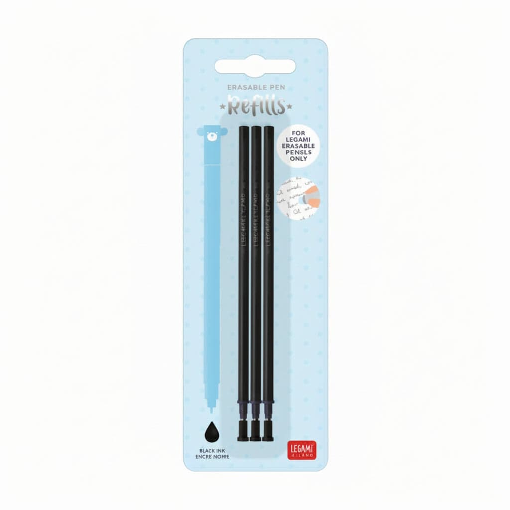 Legami Refill Per Penna Cancellabile 3 Pz Cancelleria e prodotti per ufficio/Penne matite scrittura e correzione/Penne e ricariche/Ricariche penne Cartoleria Deja Vu - Crotone, Commerciovirtuoso.it