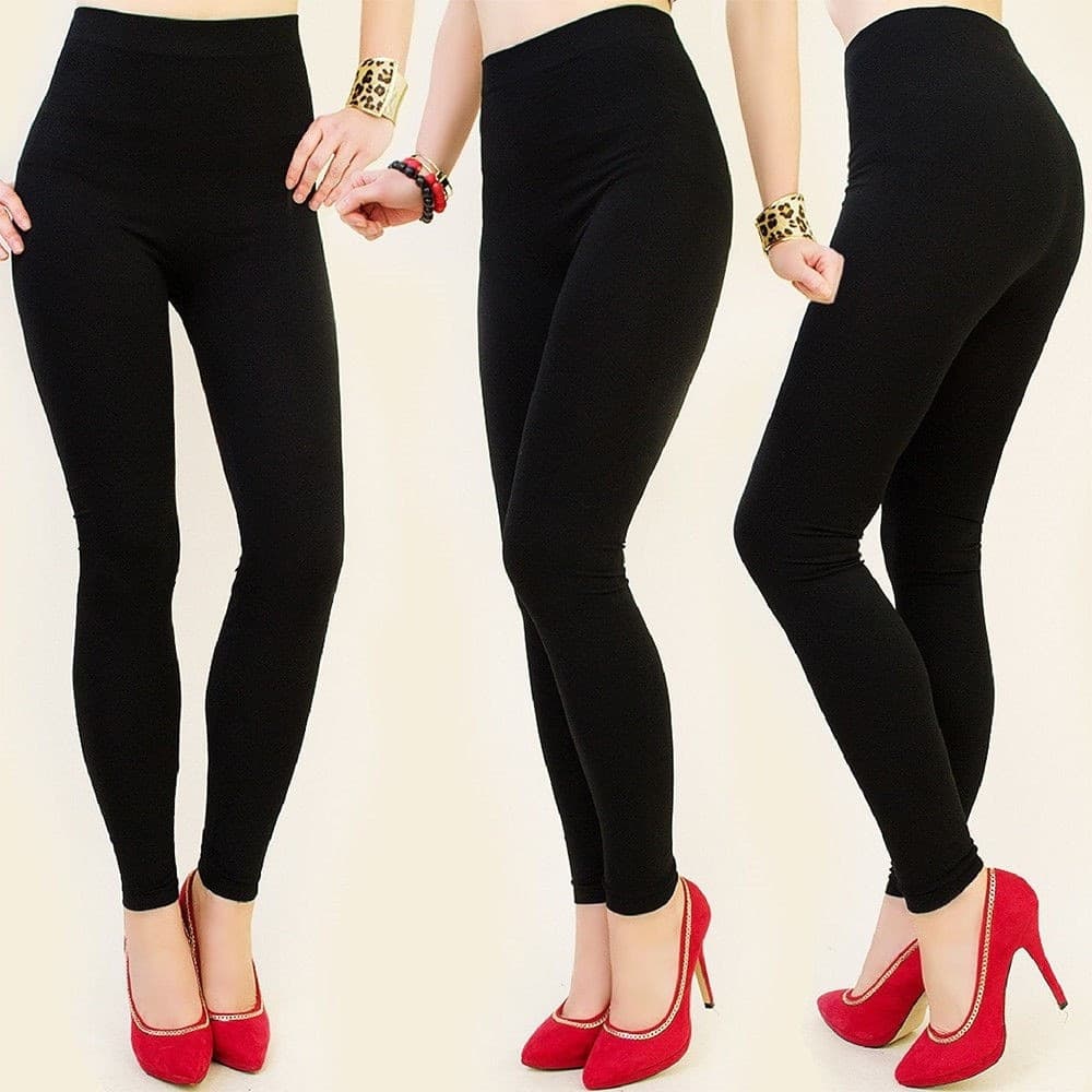 LEGGINGS MOD.919 ELASTICI NERO TESSUTO OPACO DA DONNA COMODI ELEGANTI Moda/Donna/Abbigliamento/Leggings Trade Shop italia - Napoli, Commerciovirtuoso.it
