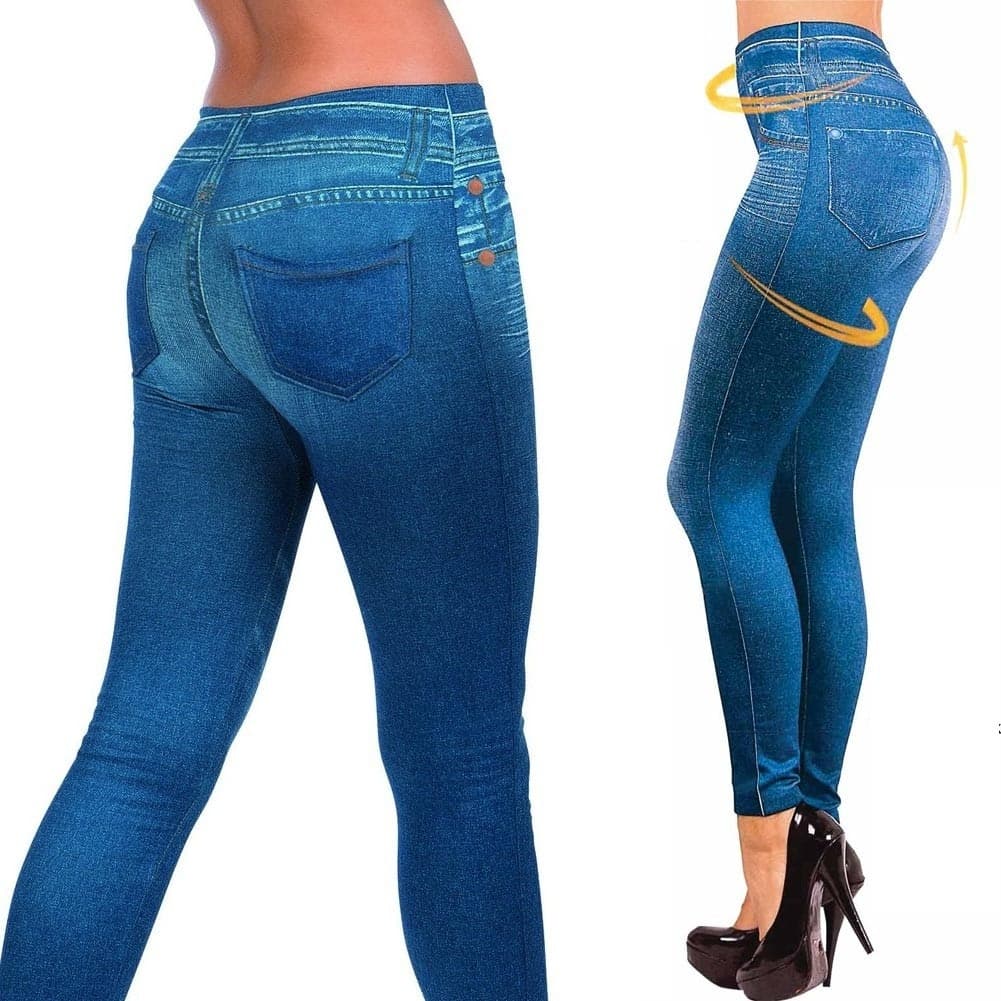 LEGGINGS PANTACOLLANT EFFETTO JEANS DONNA PANTALONI TAGLIA XXL 36 Moda/Donna/Abbigliamento/Leggings Trade Shop italia - Napoli, Commerciovirtuoso.it
